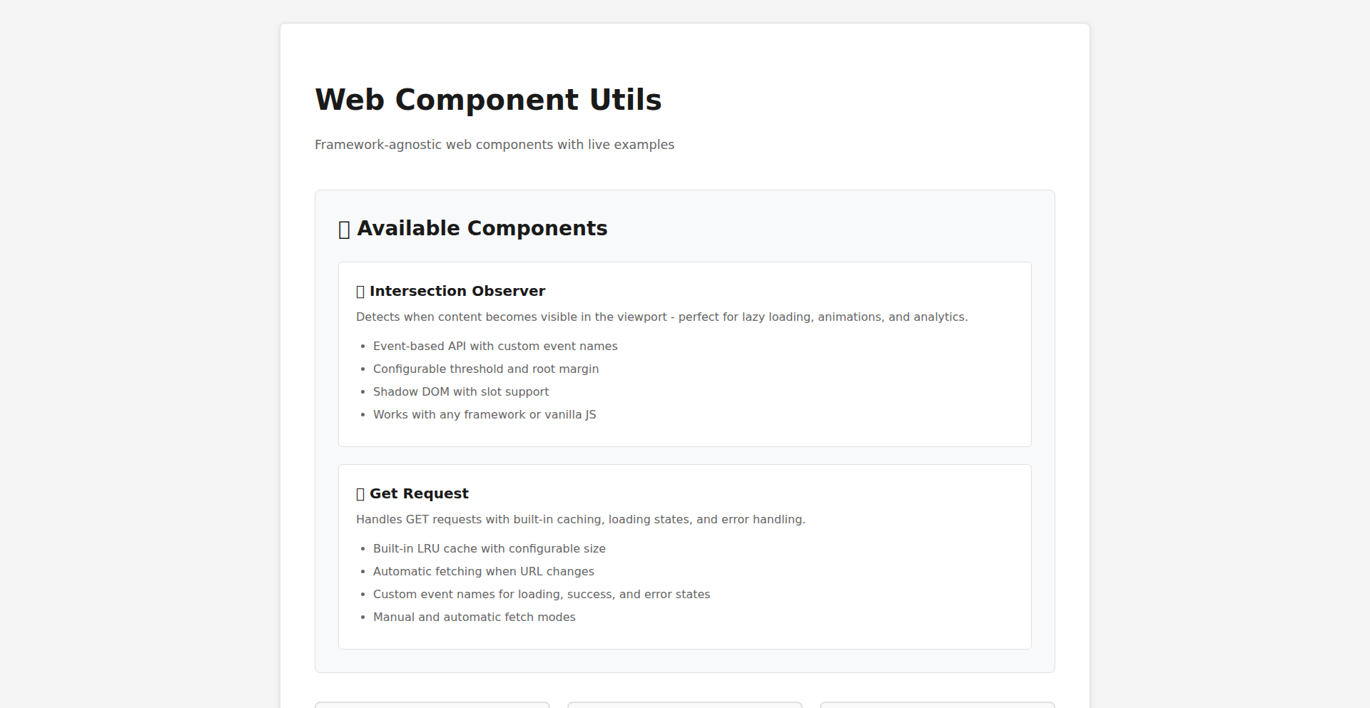 事件驱动的Web组件工具集
