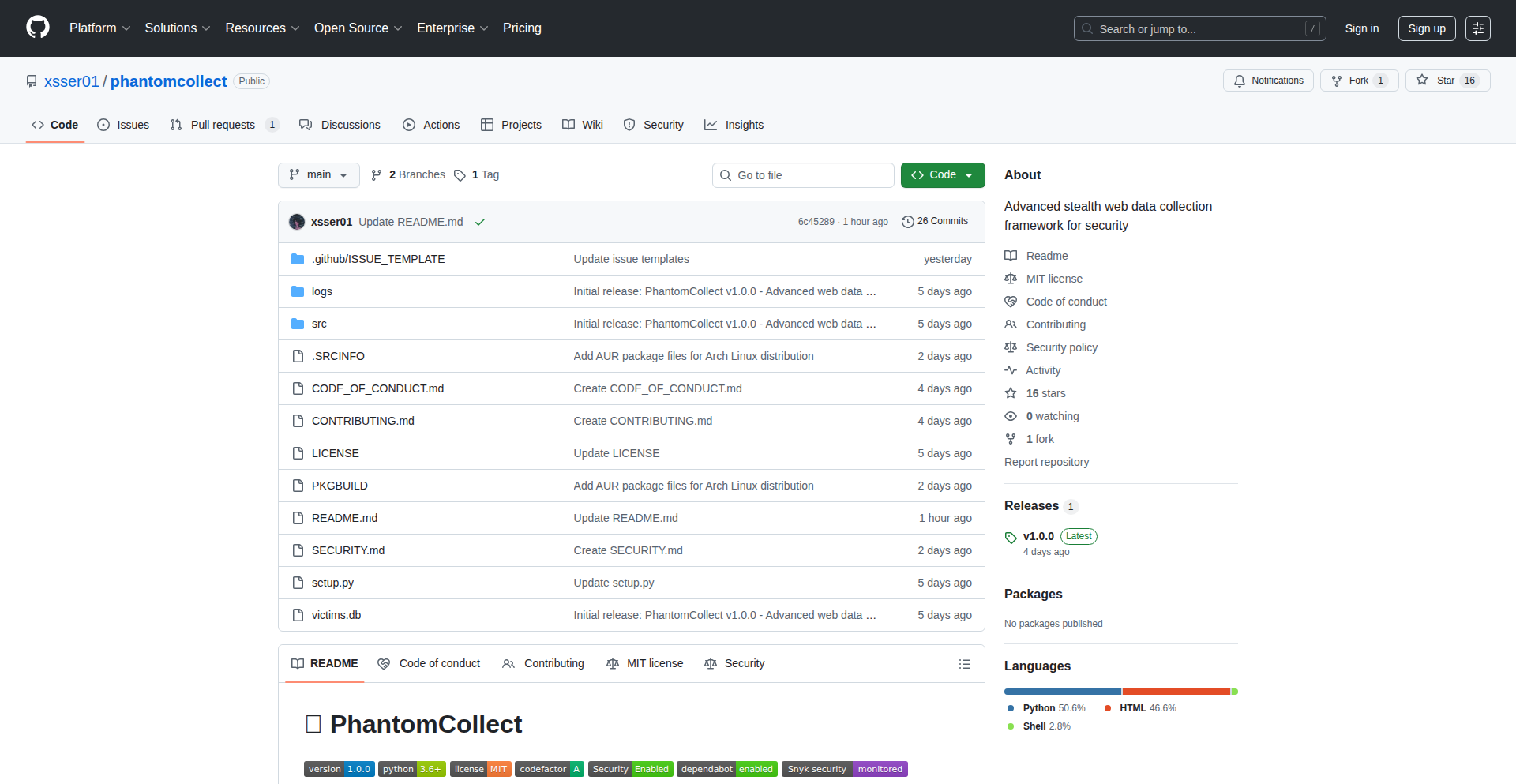 PhantomCollect - Python製オープンソースWebデータ収集フレームワーク