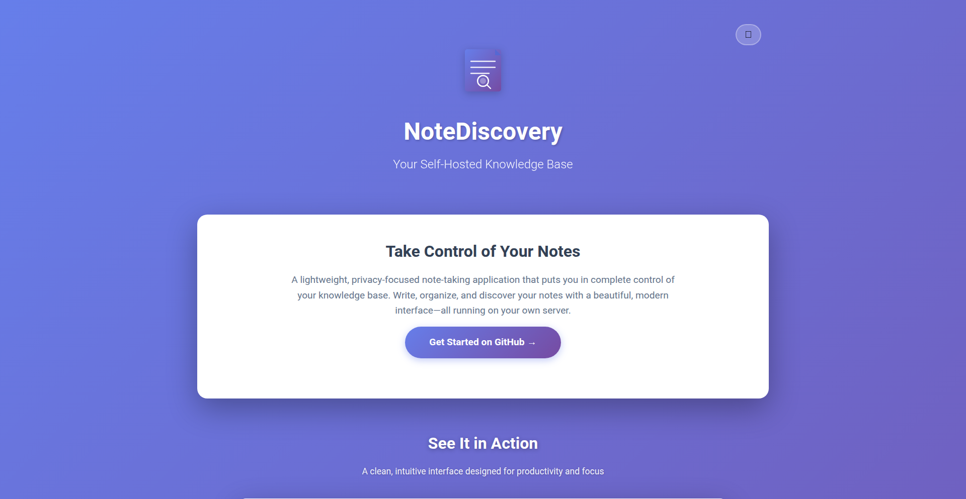 NoteDiscovery：Markdownネイティブの自己ホスト型ノートアプリ