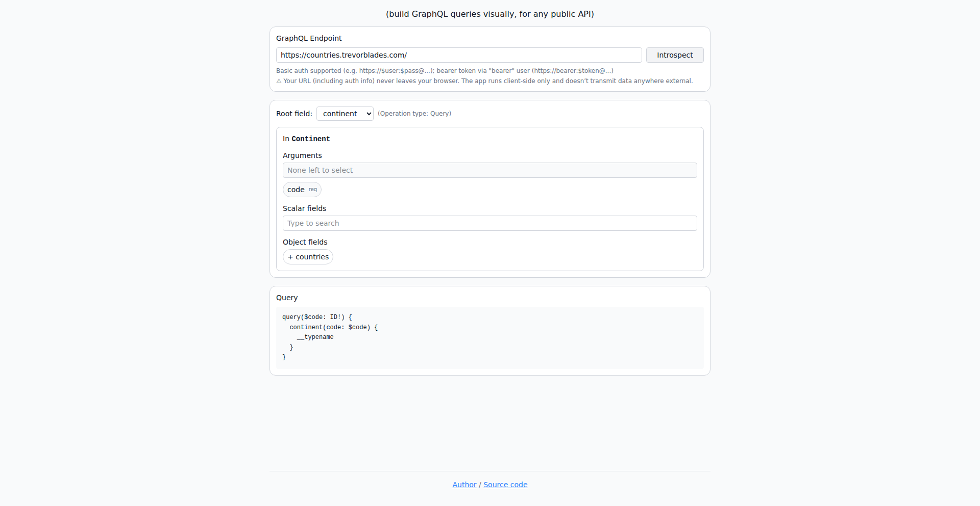 gqlvis: 視覚的GraphQLクエリ構築ビジュアライザー