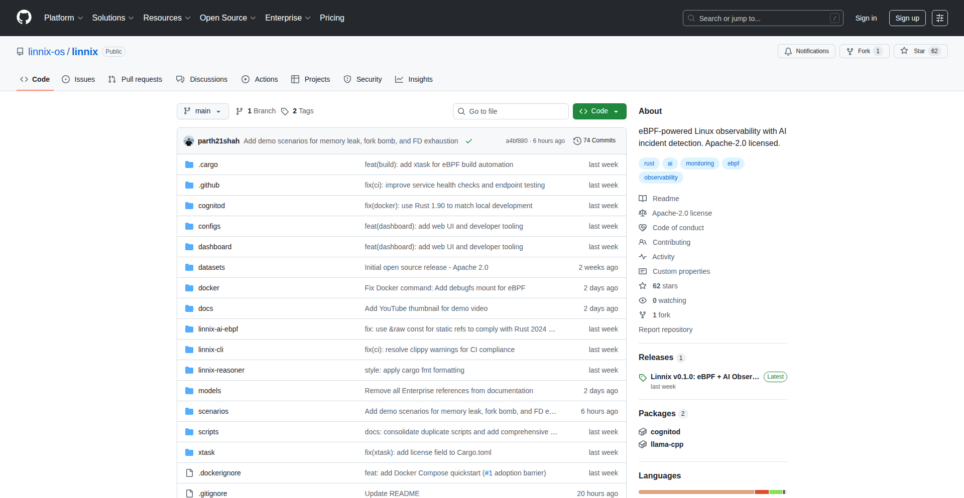カーネルレベル事前検知オブザーバビリティ "Linnix"