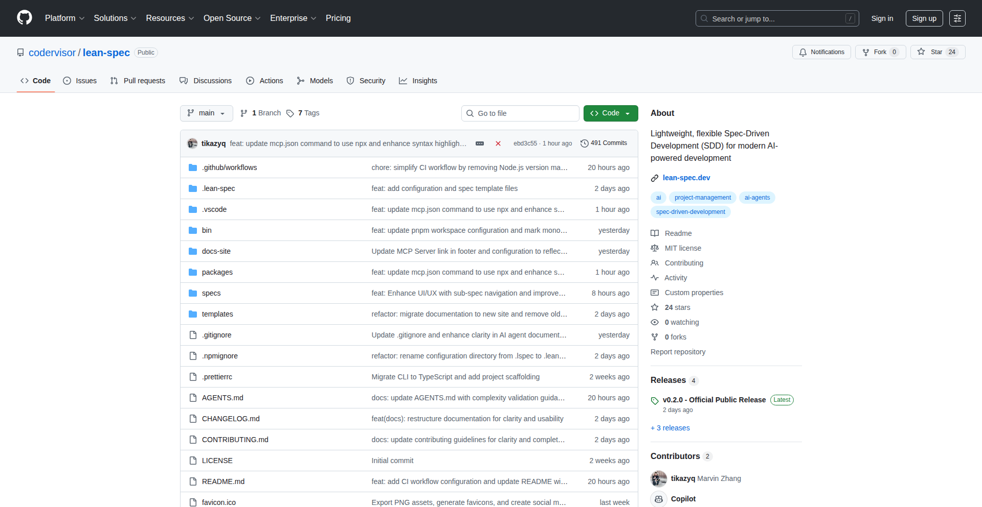 LeanSpec: 自己定义自己