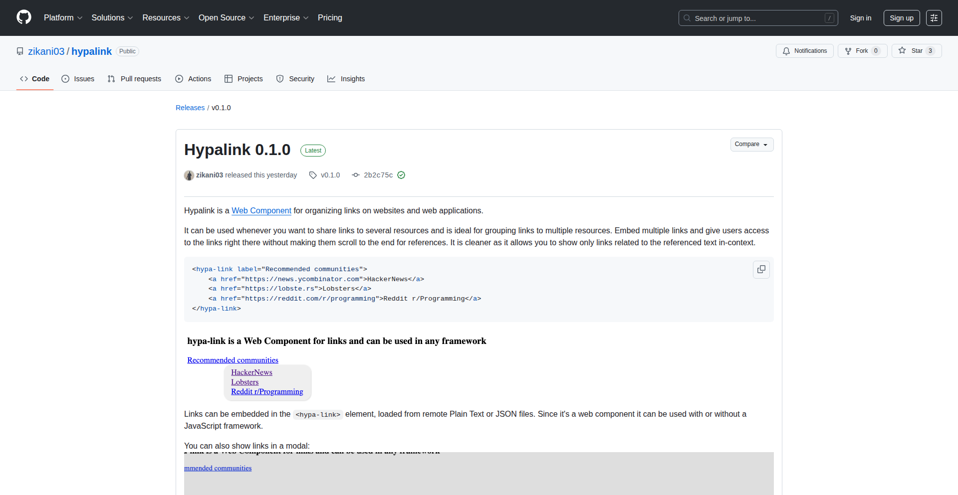 Hypalink: Webコンポーネントによるリンク整理ハブ