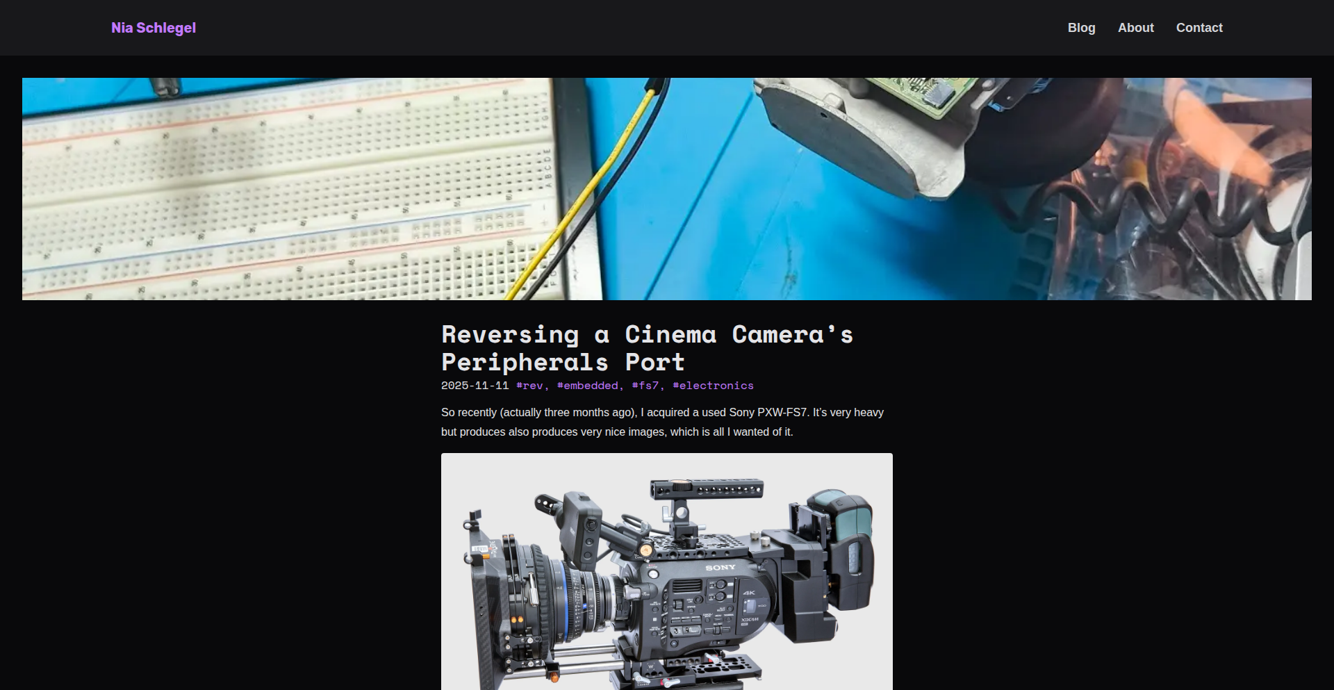 シネマカメラ周辺機器ポート逆解析ツール