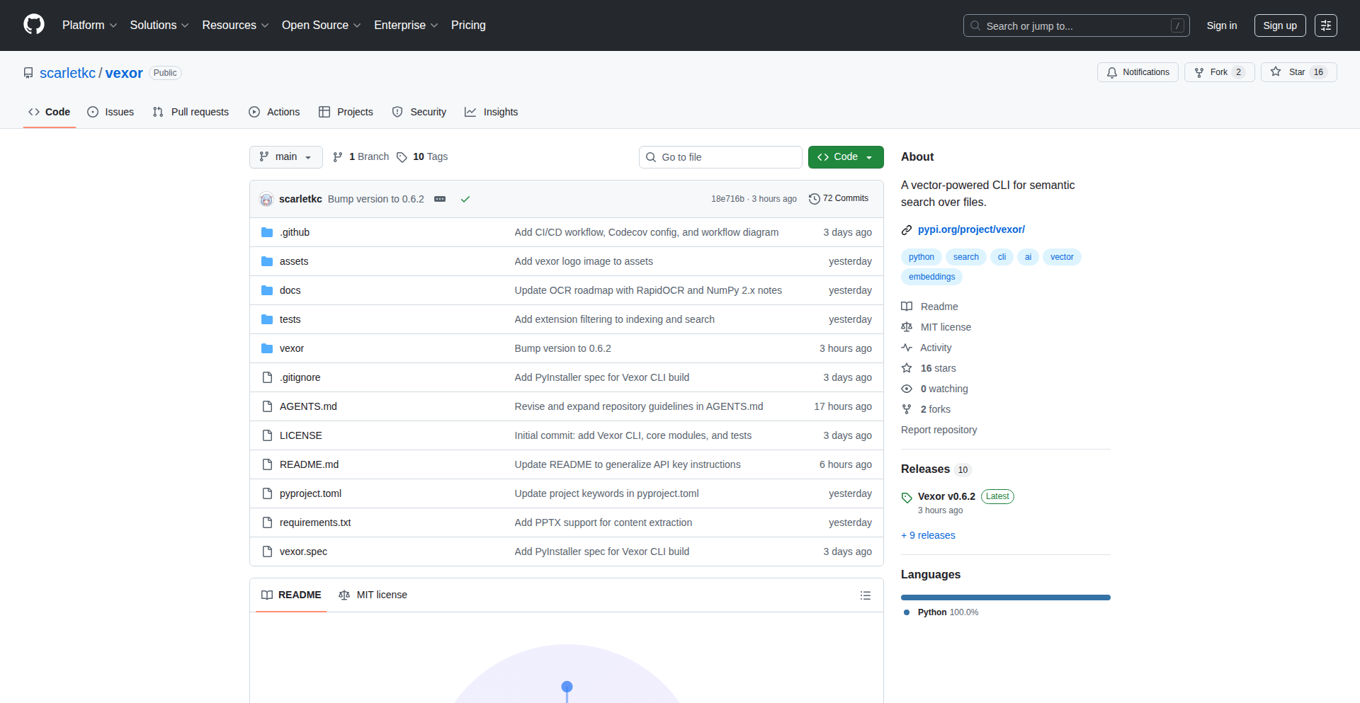 Vexor: 意味で探すCLI (Vexor: Search by Meaning CLI)