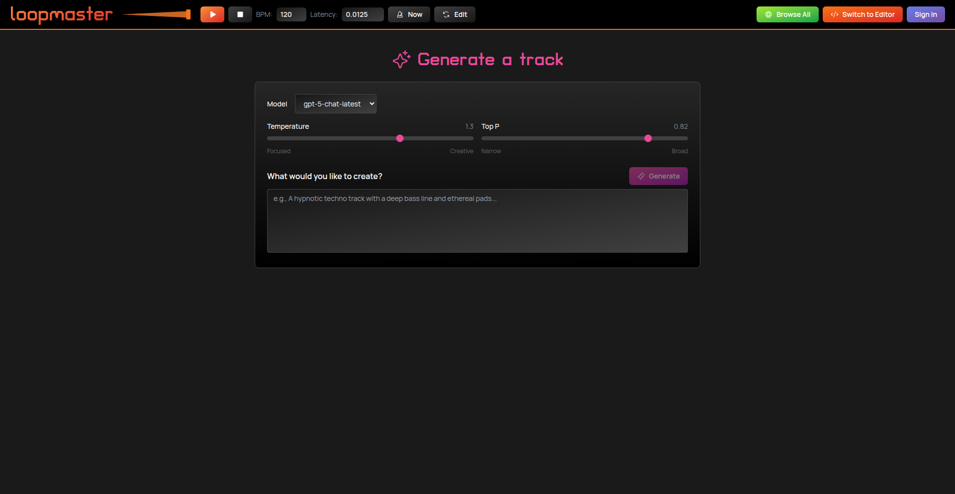 AI音楽生成器 (AI Music Generator)