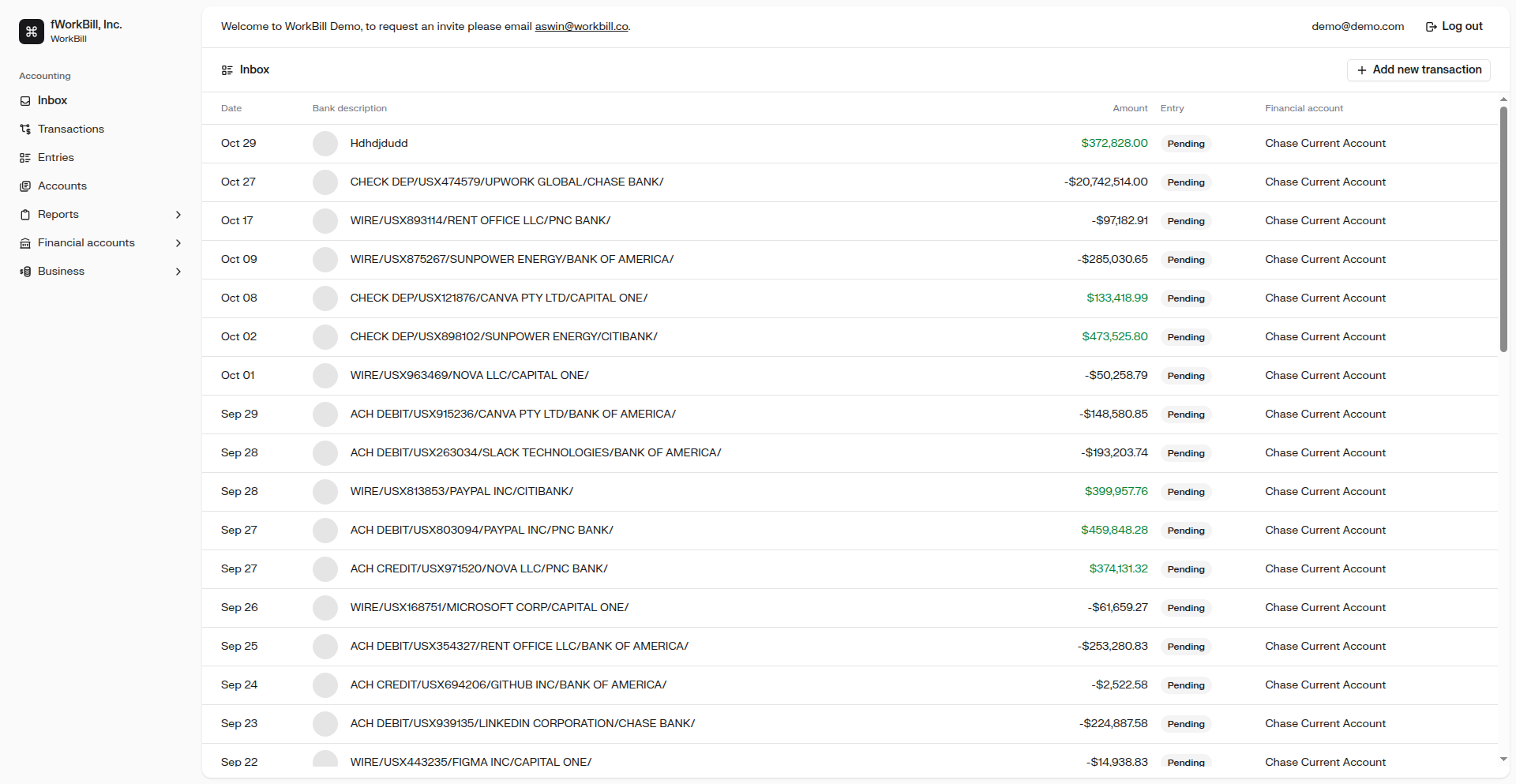 WorkBill 財務自動化ハブ