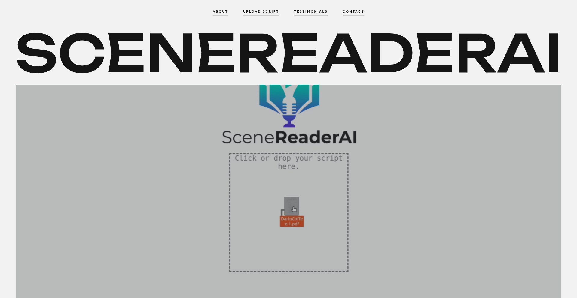 スクリプト音声化AI