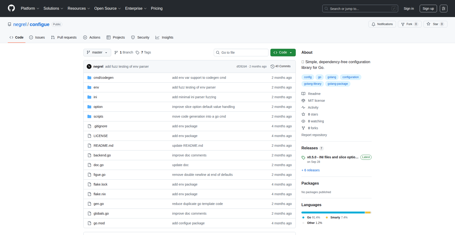 Go設定のミニマリスト：依存関係ゼロのGo設定ライブラリ