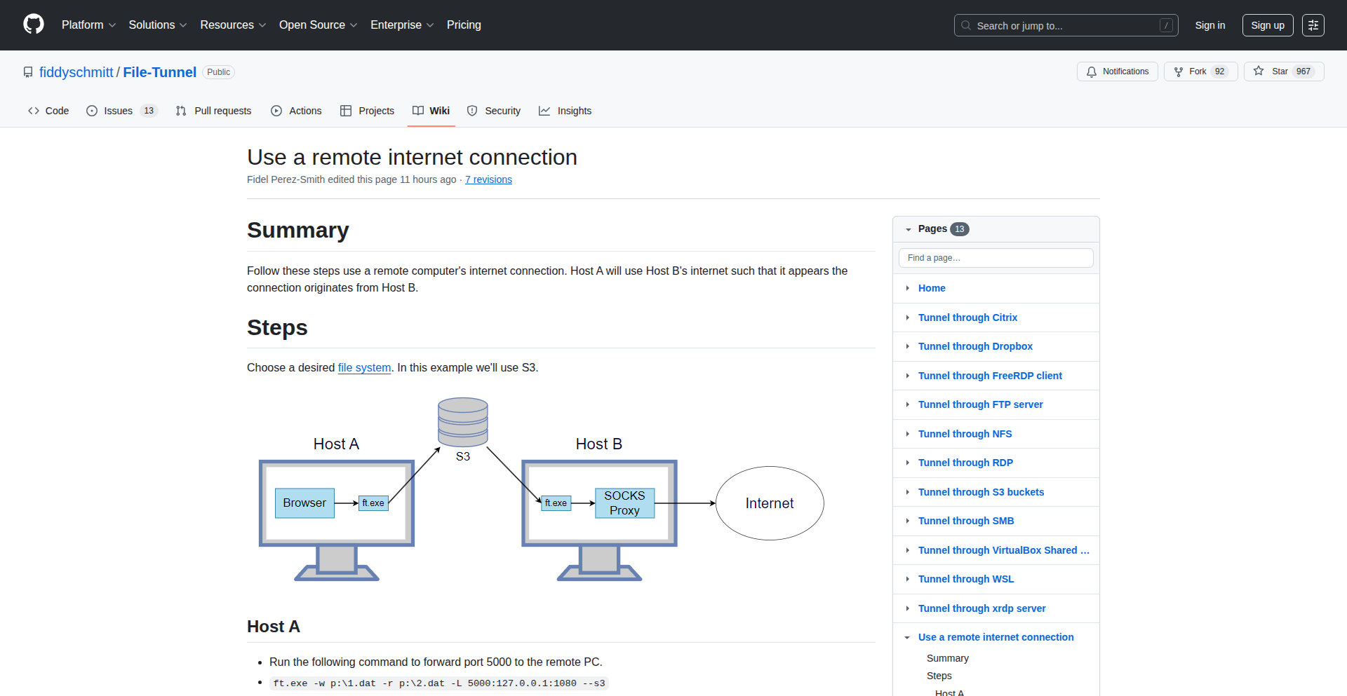 FileTunnel: S3バケット経由のファイルベーストンネル