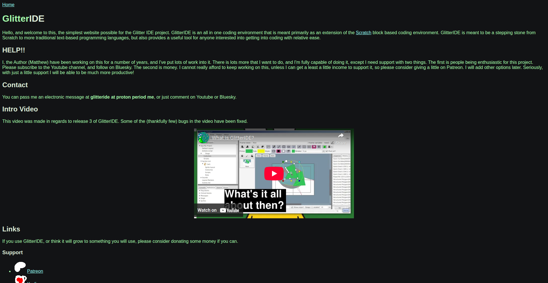 GlitterIDE - テキストベースへの架け橋IDE