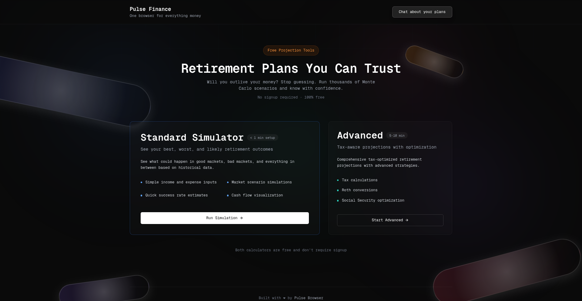 自由退職シミュレーター：モンテカルロ法と税金最適化
