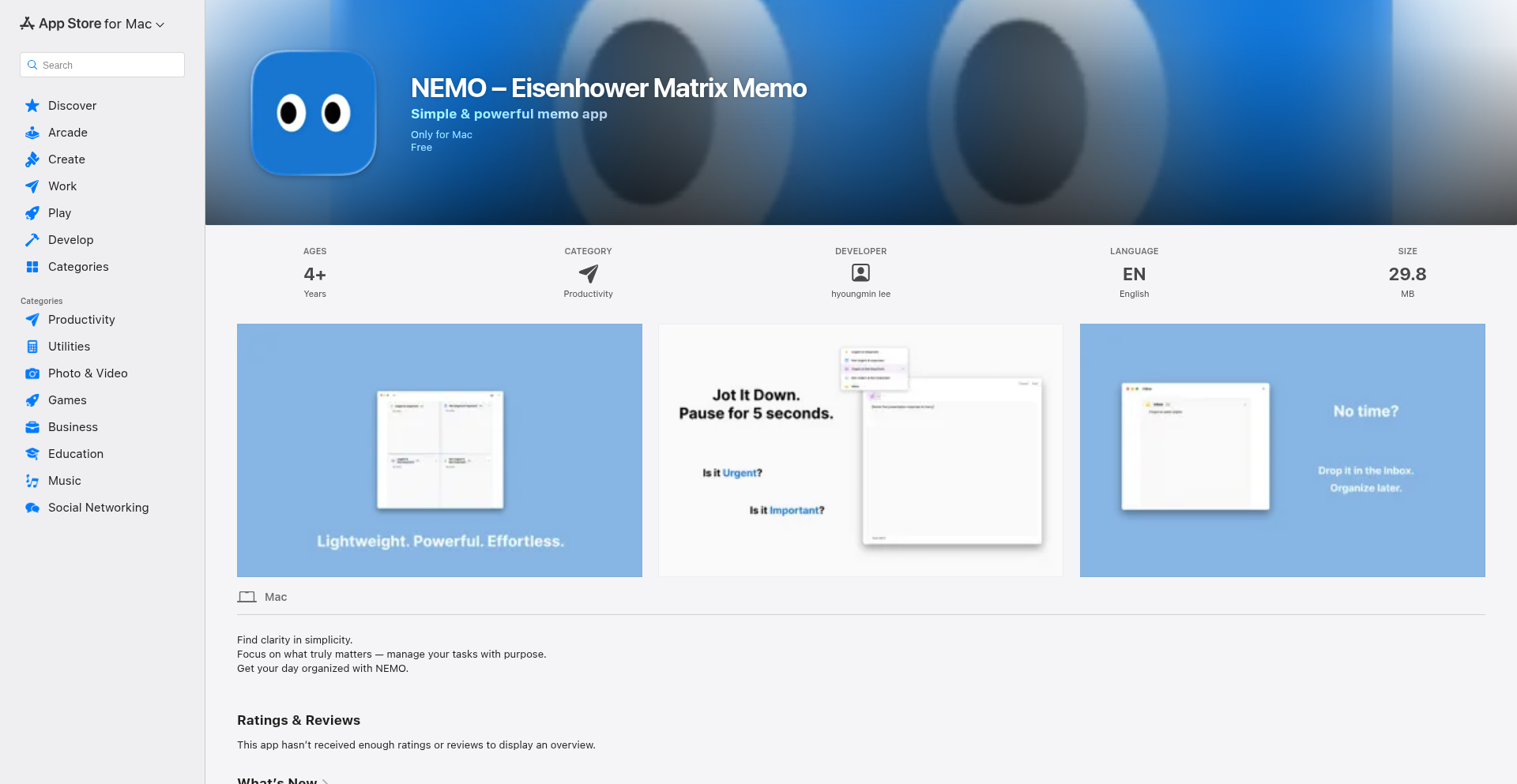 NEMO: 視覚的タスク整理の思考実験