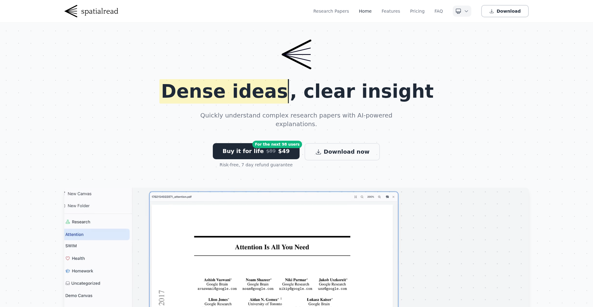 SpatialRead: 思考の海図