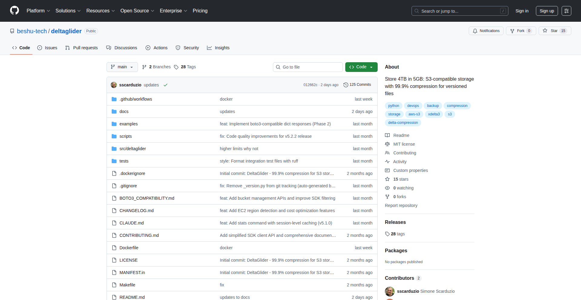 DeltaGlider: バイナリ差分ストレージSDK