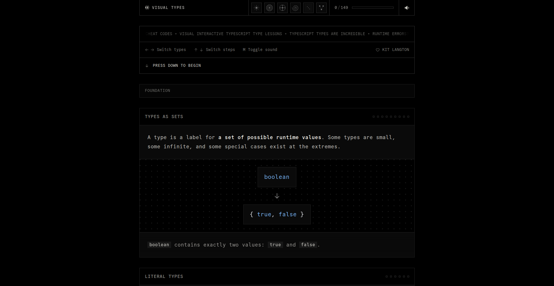 Visual Types – TypeScript animated concept explorer
