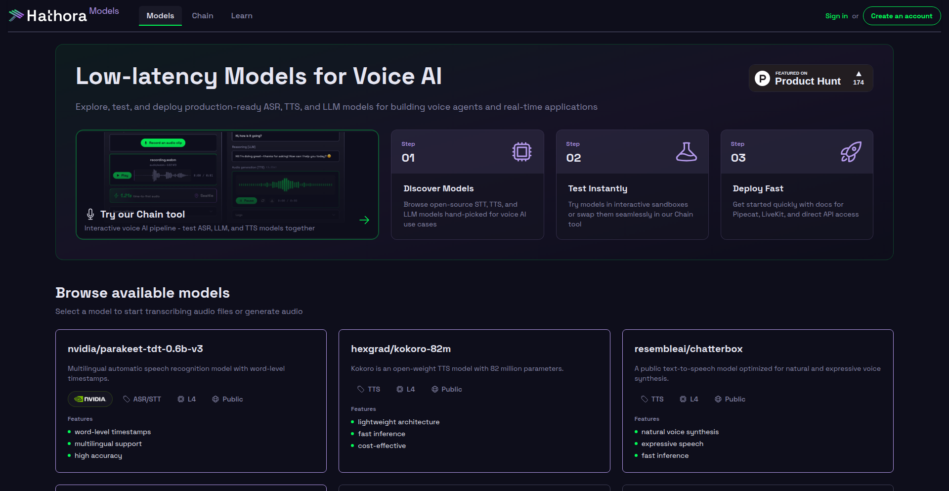 Hathora ボイスモデル・インフラ