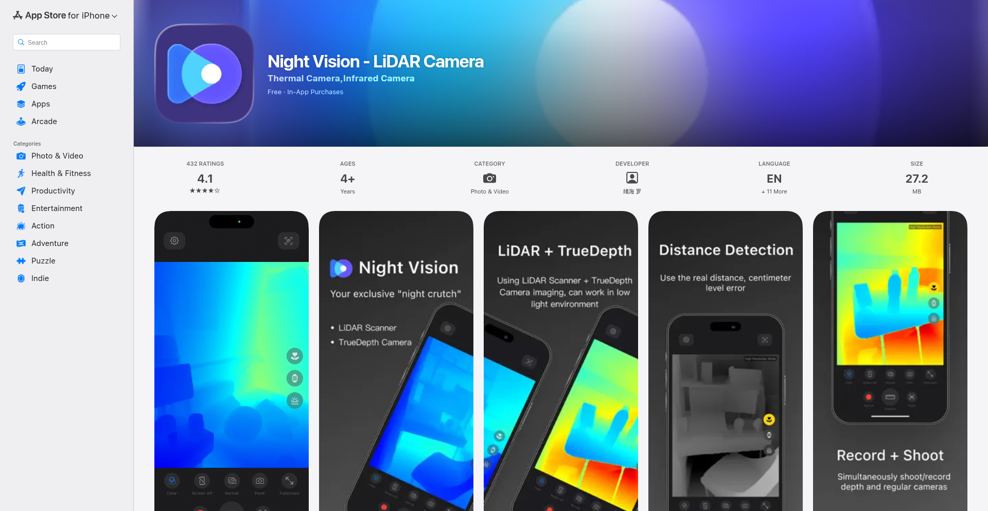 LiDARナイトビジョン