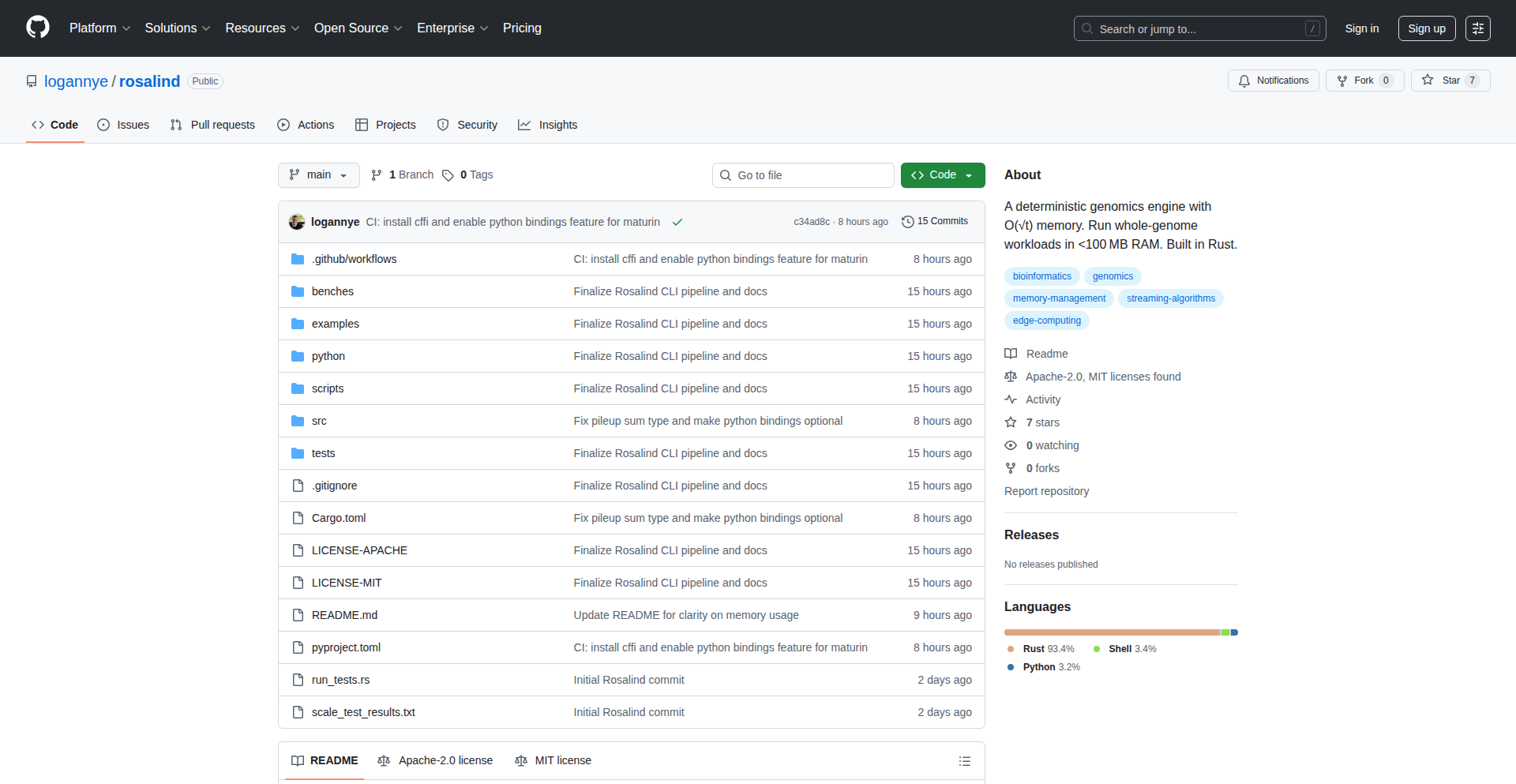 低内存全基因组分析引擎