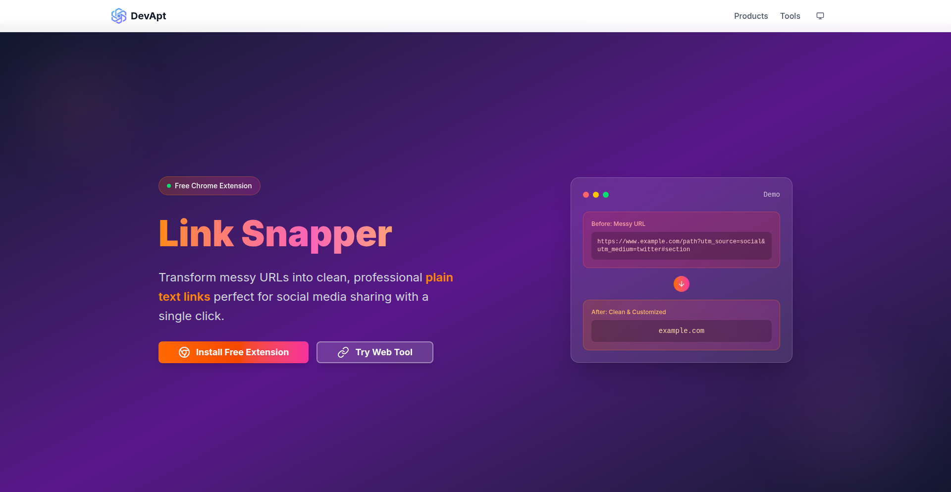 Link Snapper: Plain Text URL Handler