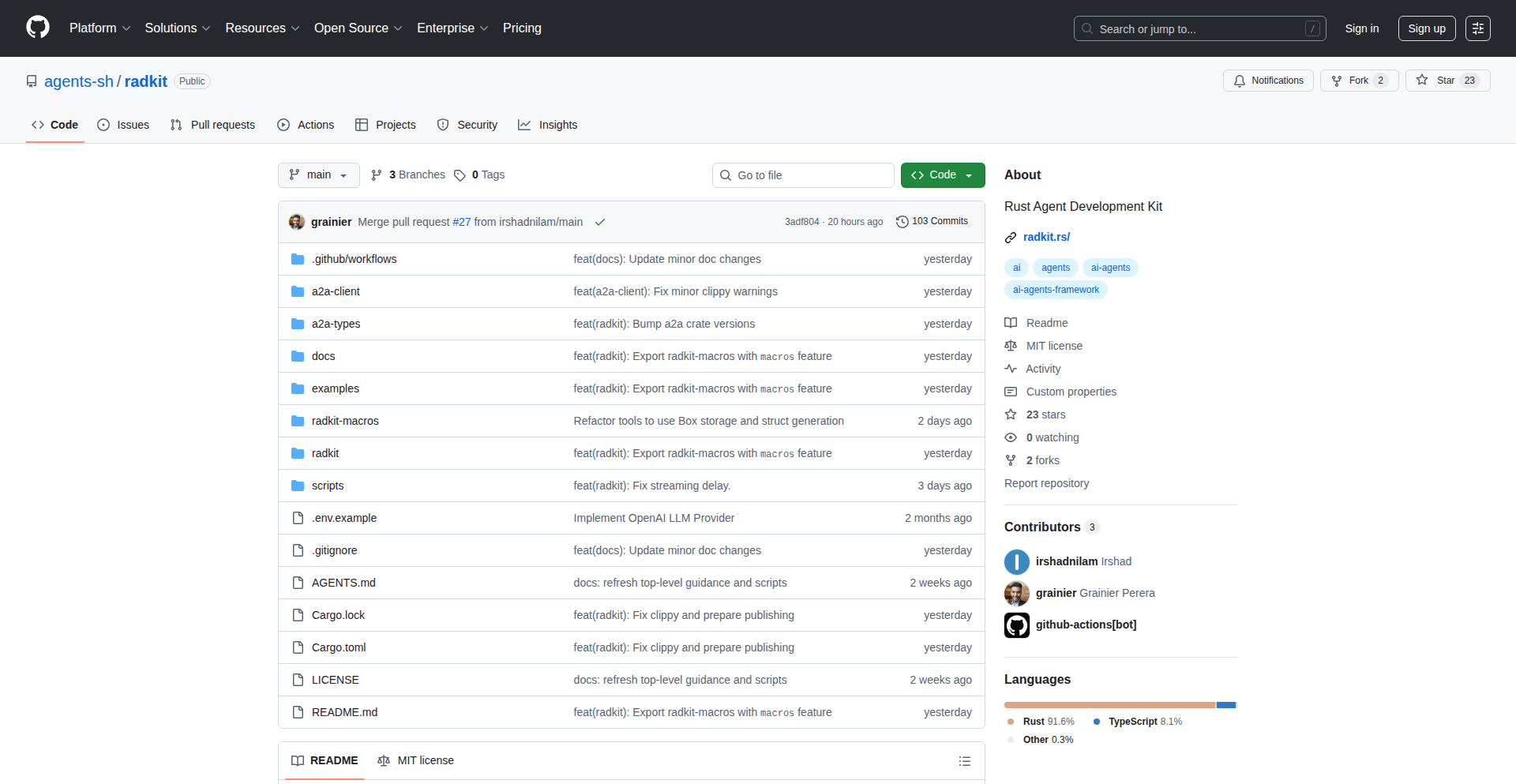 Radkit: Agentic Protocol Compliant Rust Framework