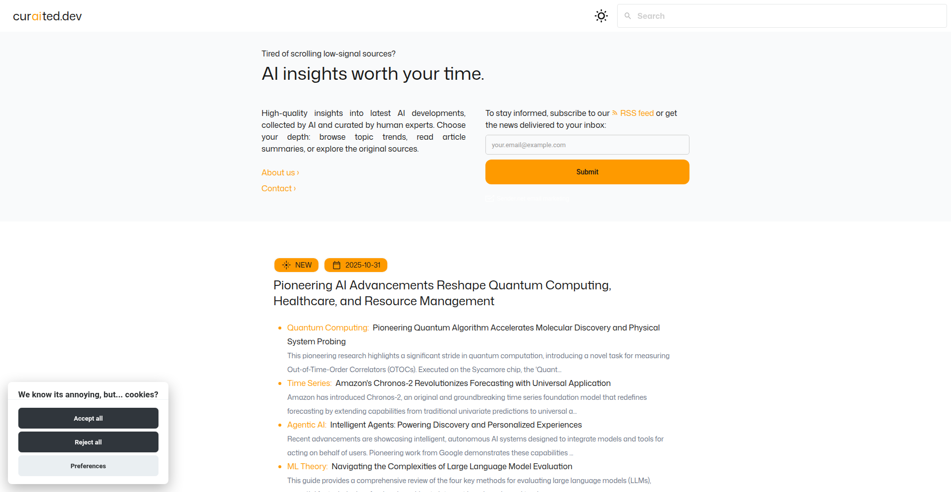 curAIted.dev: AIニュースの知見をAIが要約するキュレーター