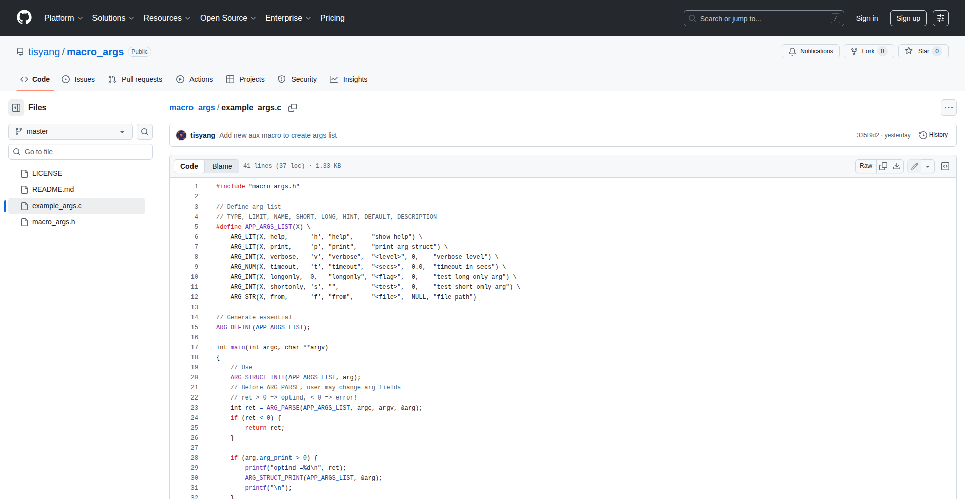 X-Macros CLI パーサー