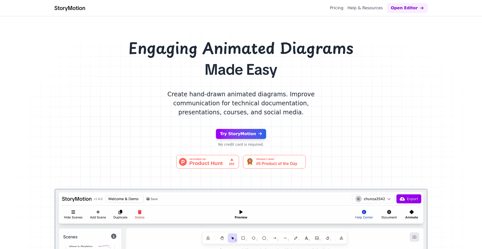 StoryMotion: アニメーション図解ジェネレーター