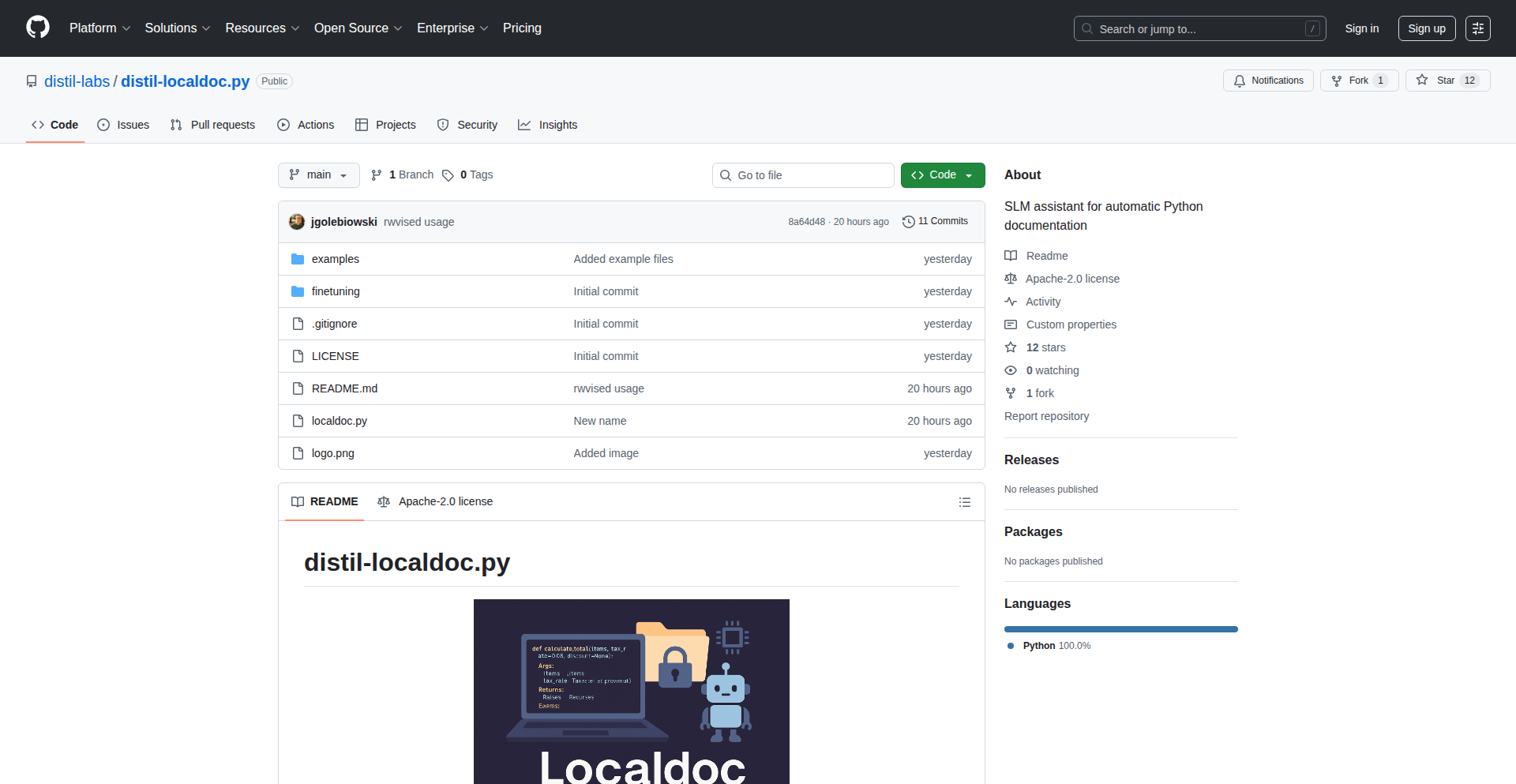 ローカルPythonドキュメンテーション自動生成アシスタント (SLM)