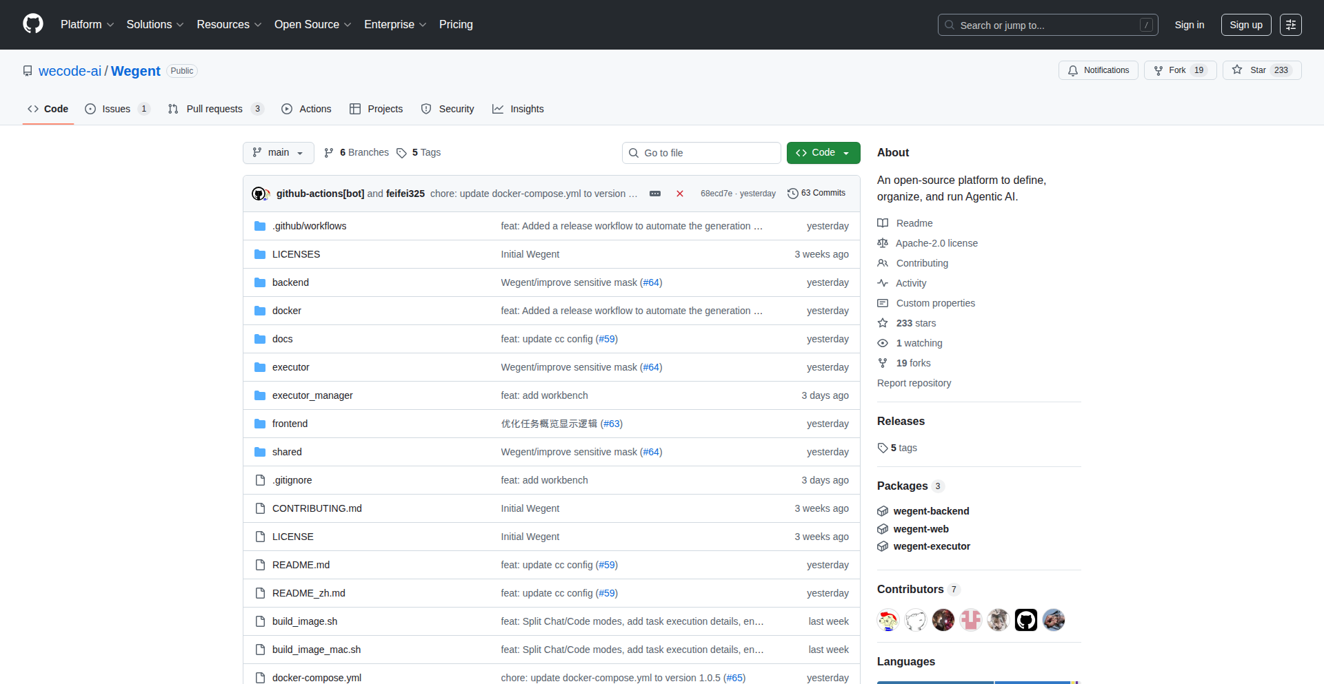 Wegent: クラウドコーディングエージェントプラットフォーム