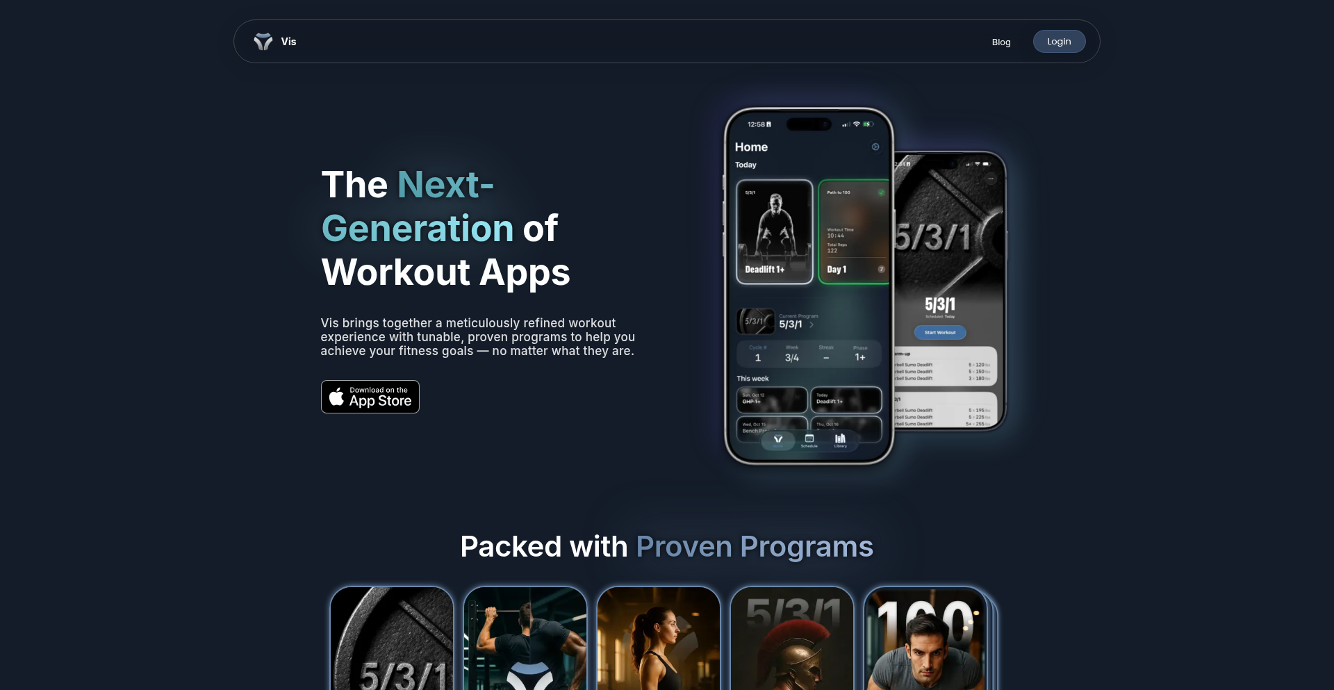 Vis – 進化型ワークアウト・プランナー