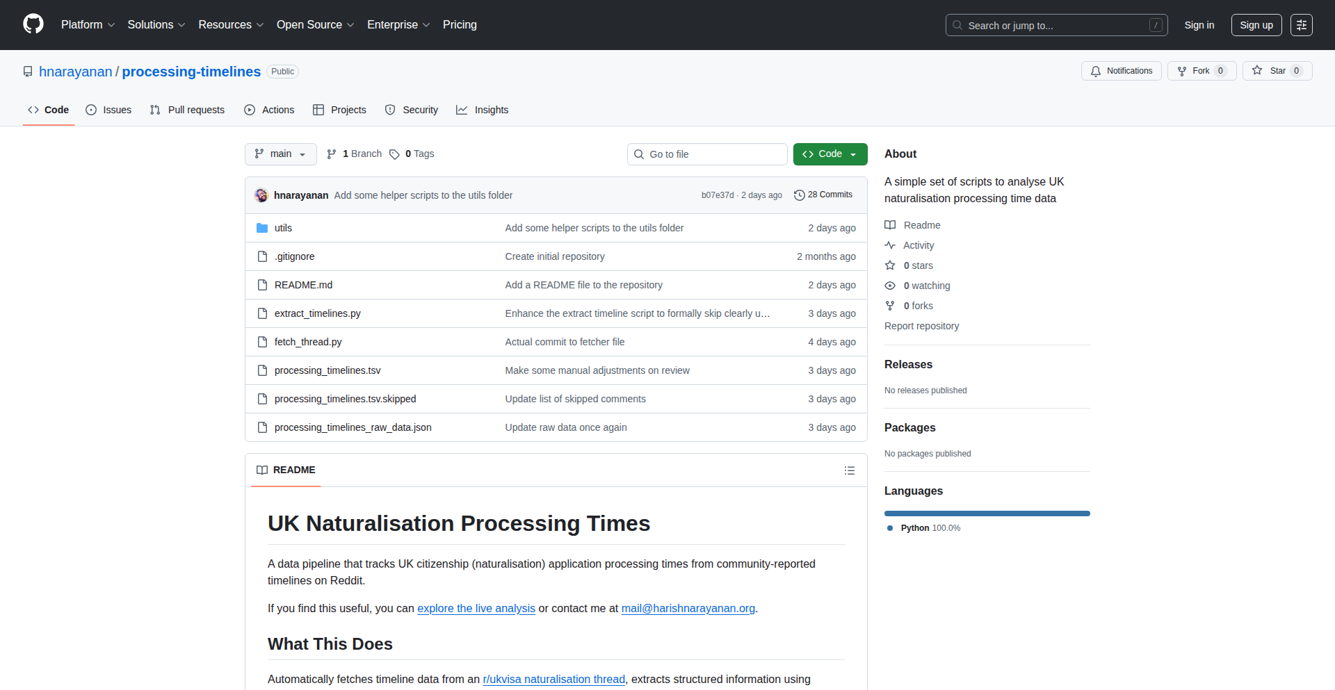 Redditビザタイムライン抽出パイプライン