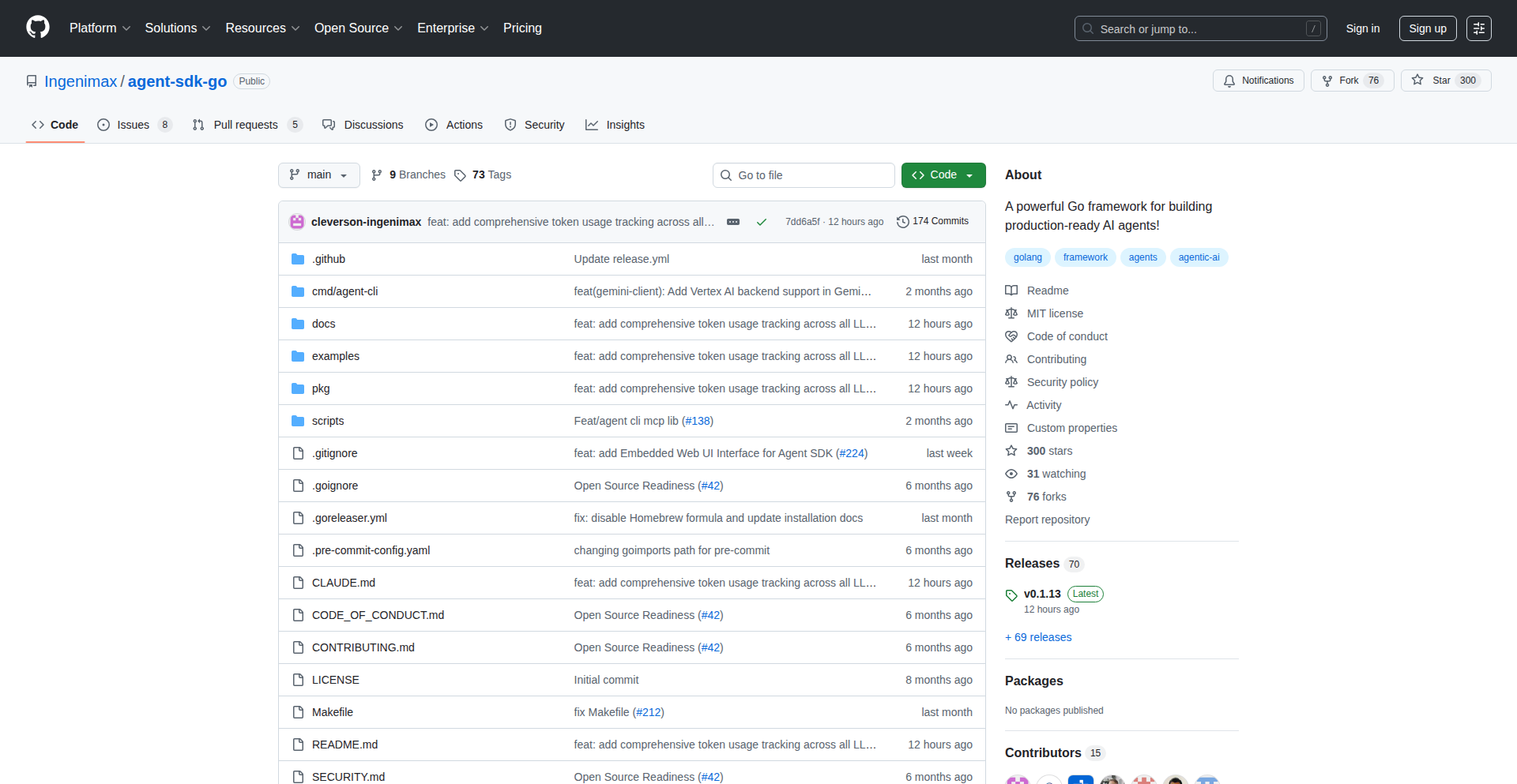 GoLangマルチテナントエージェントSDK