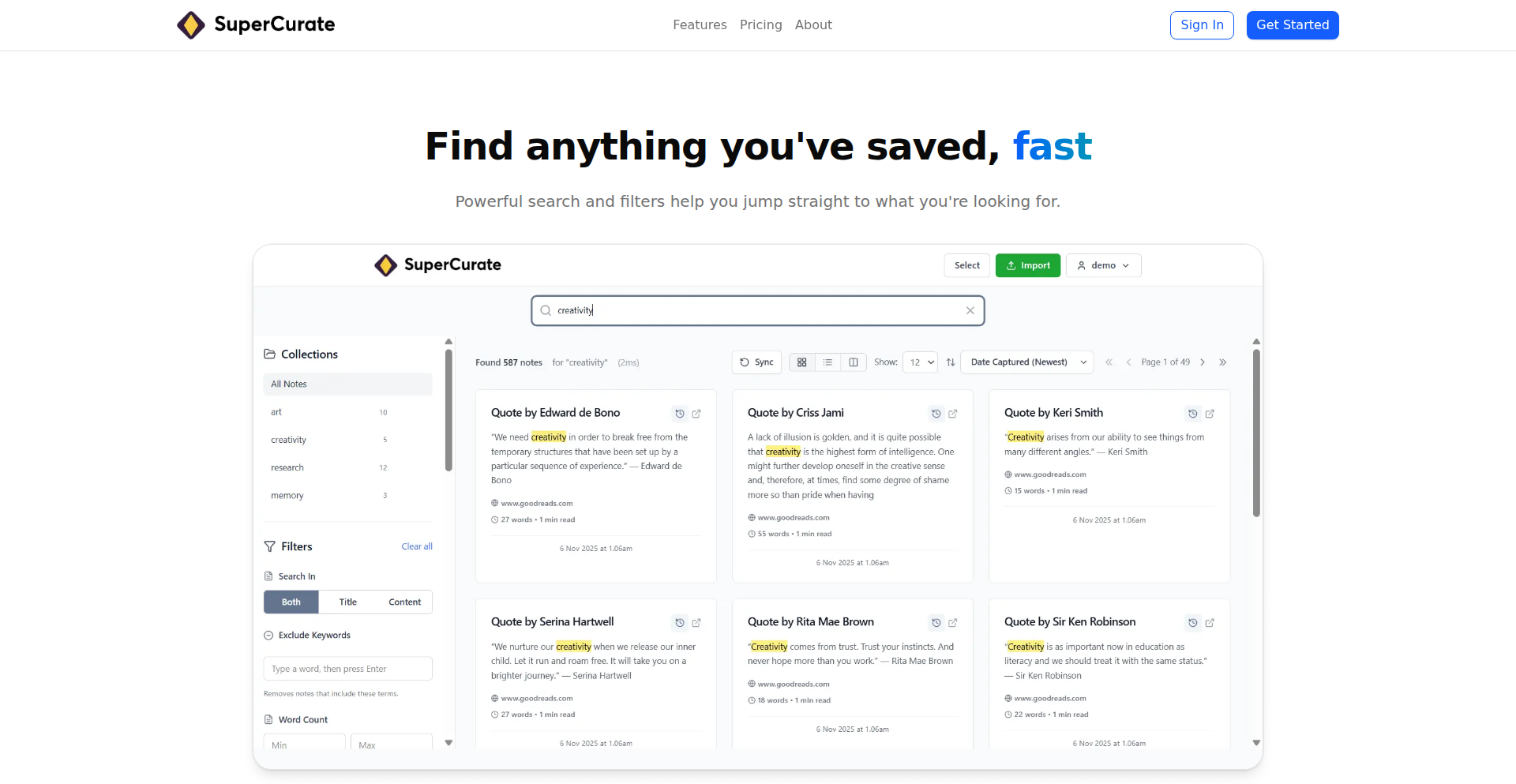 SuperCurate - 知的情報の整理と探求のためのデジタル書斎