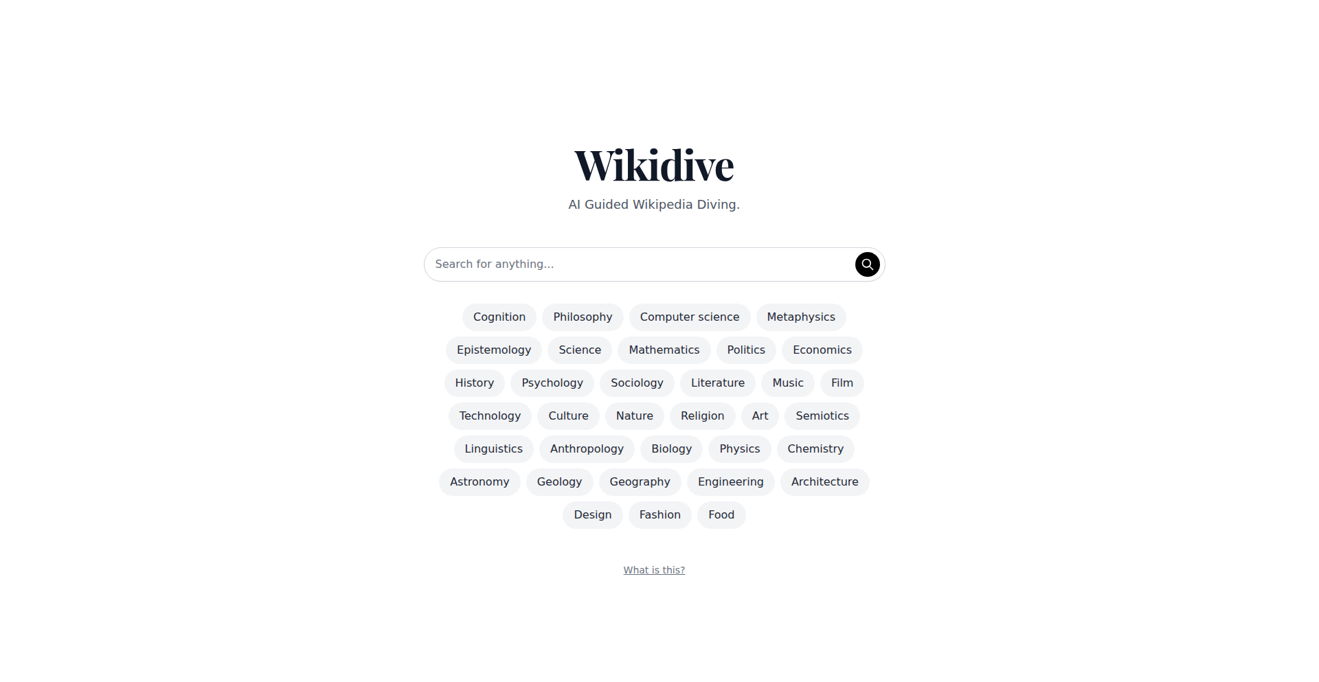 ウィキダイブ:AIでWikipediaを深掘り