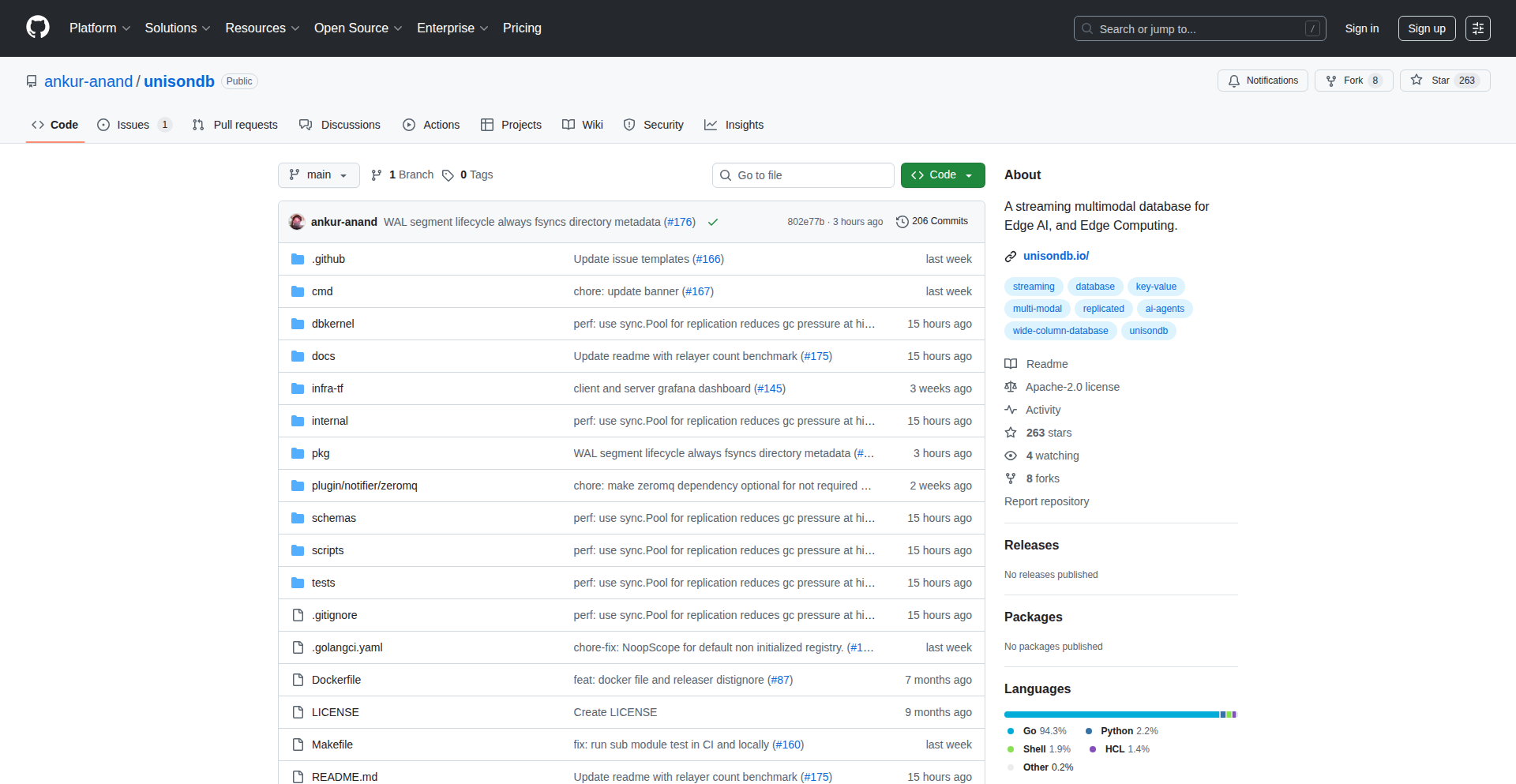UnisonDB - 超高速レプリケーションB+ツリーブランチ