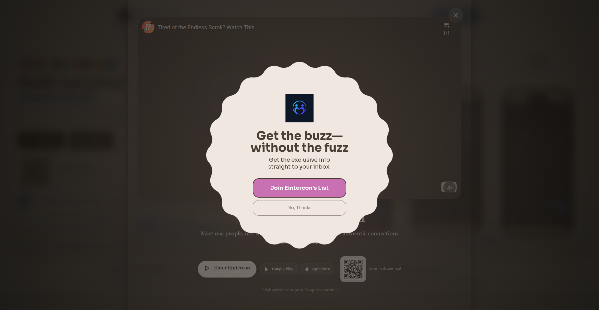 Eintercon: 反增长社交网络