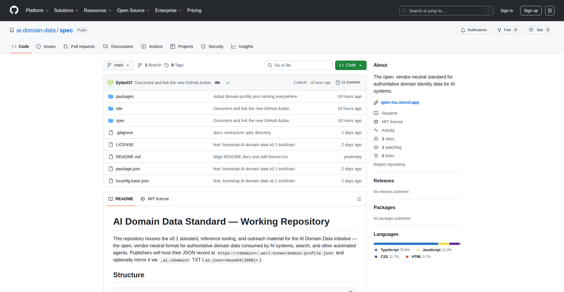 AI身份数据标准 (AIDD)