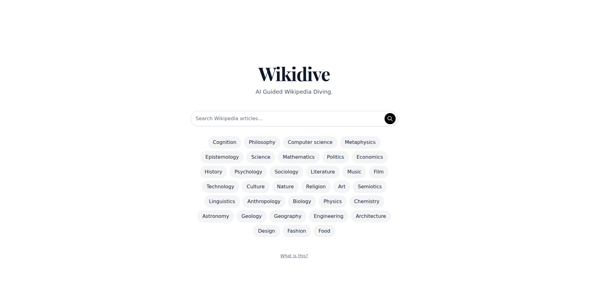 智探维基 · Wikidive