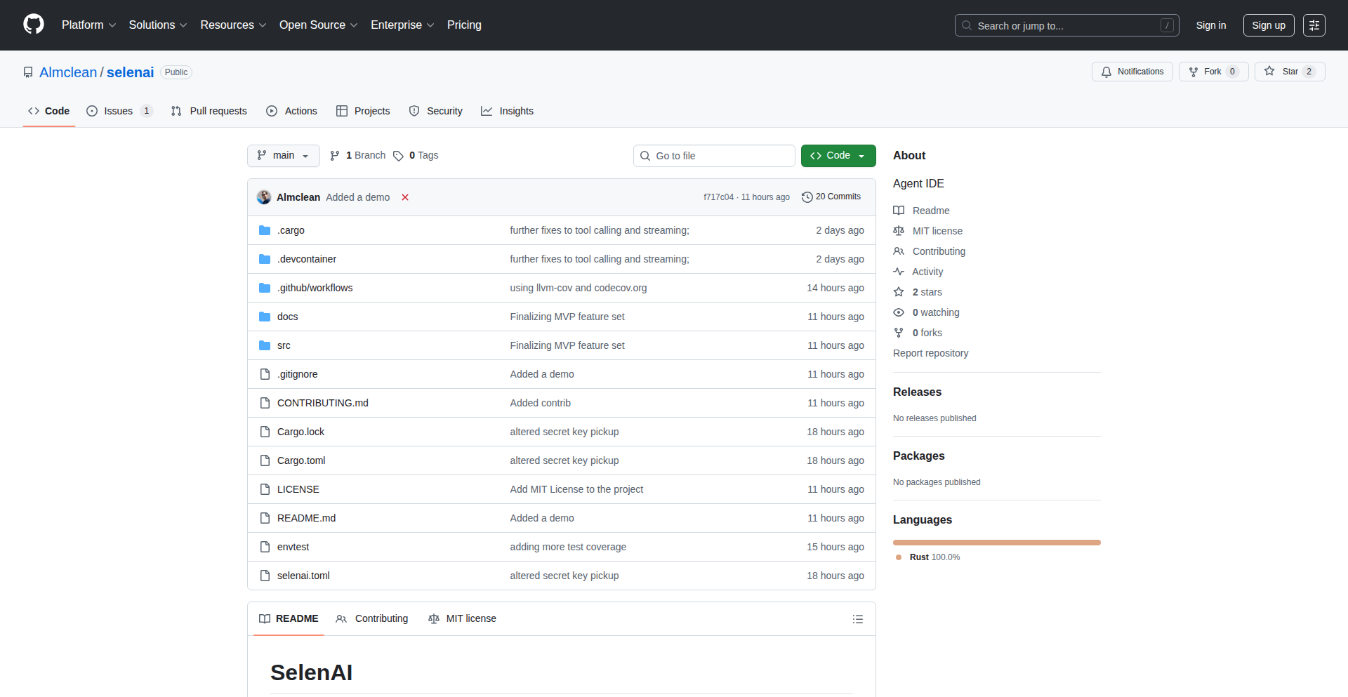 SelenAI: 终端AI代码助手