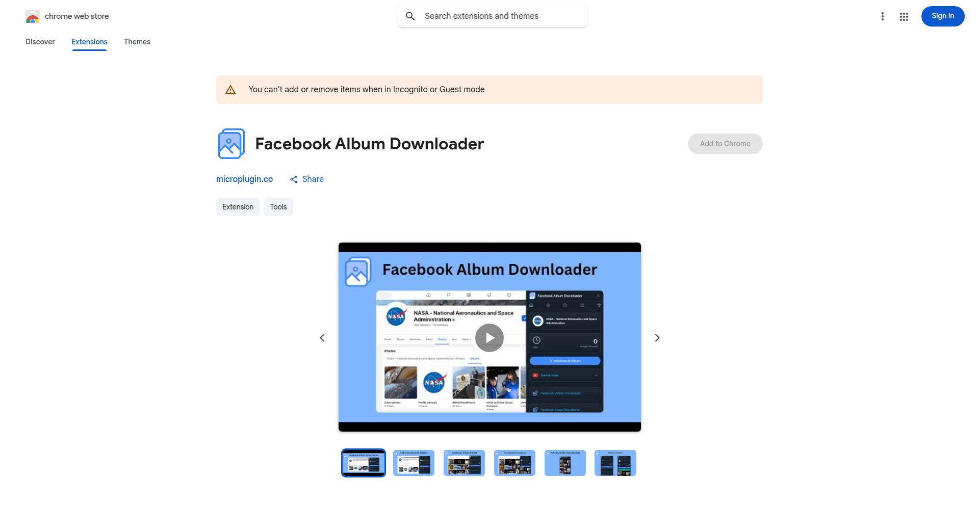 一键式FB相册快取