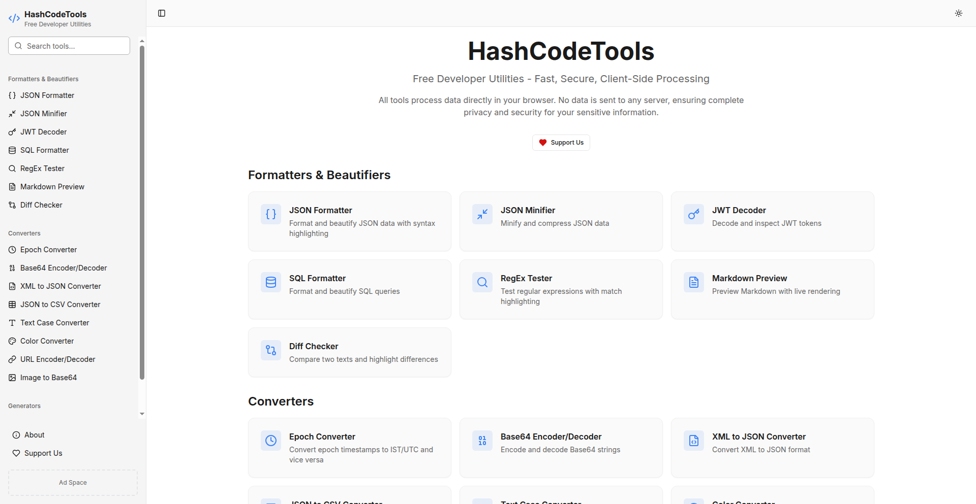 隐私优先浏览器端开发者工具箱 (Privacy-First Browser Dev Toolkit)