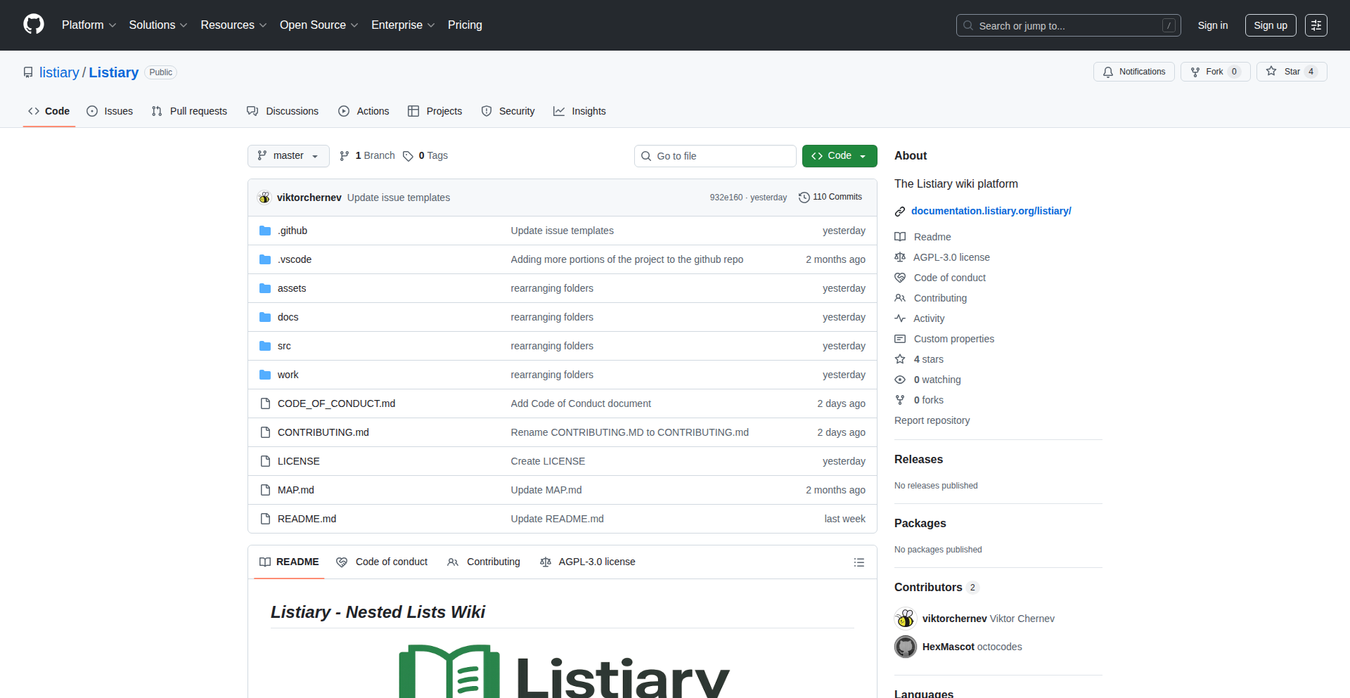 Listiary: 列表优先的交互式知识引擎