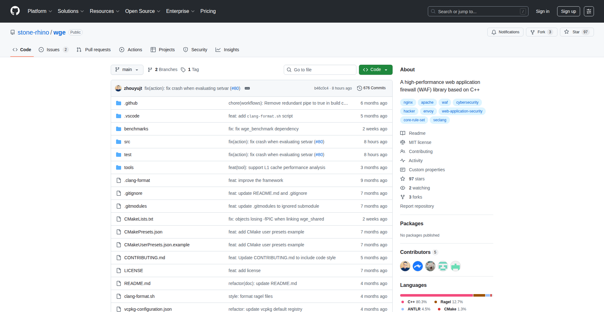 WGE-极速Web防火墙库