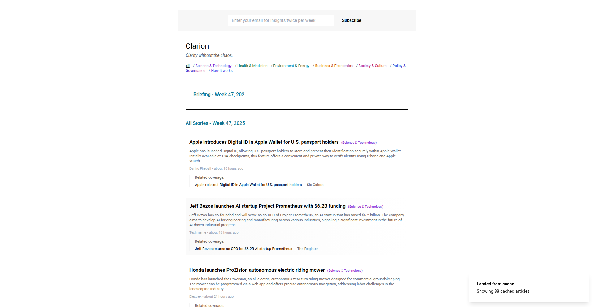 Clarion - Signal Weaver