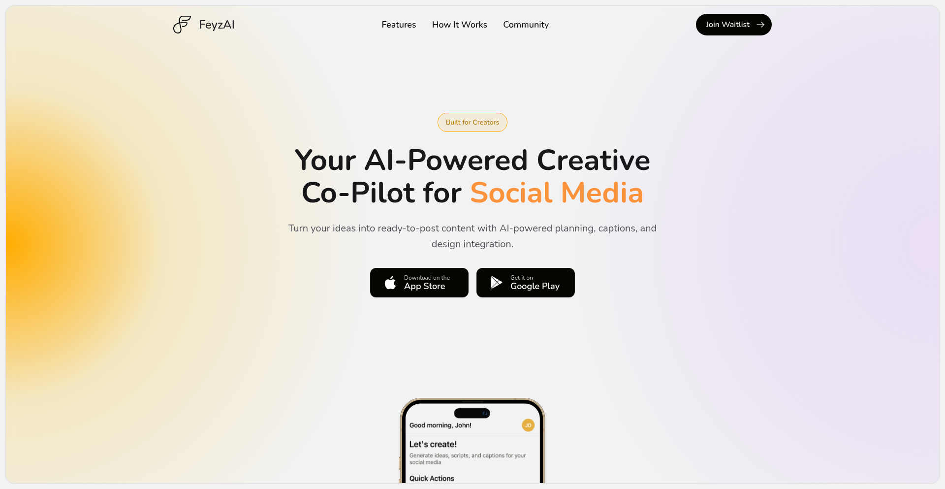 FeyzAI: Creative Spark Engine