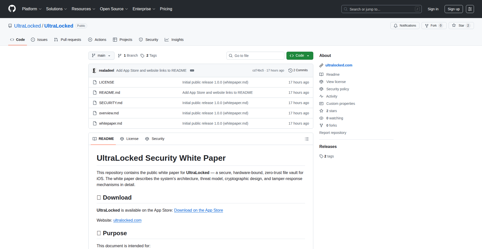 UltraLocked: Secure Enclave & PFS iOS File Vault