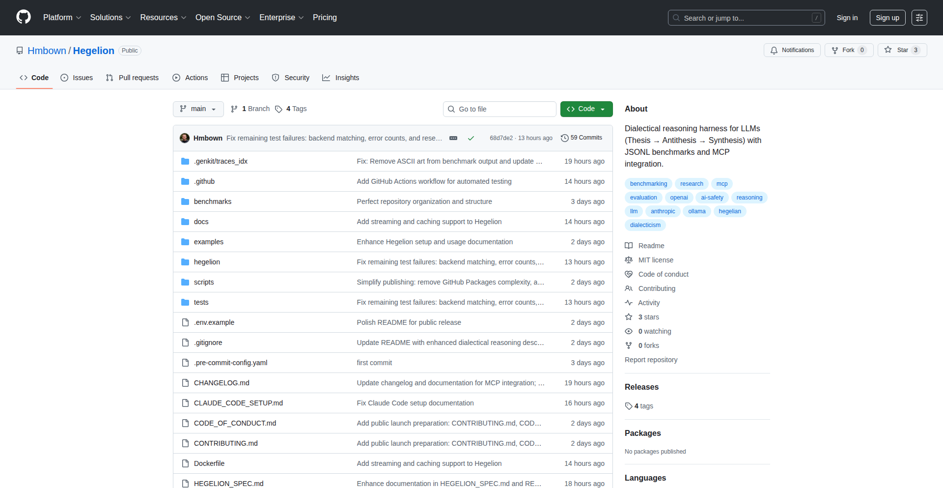 Hegelion-Dialectic Harness