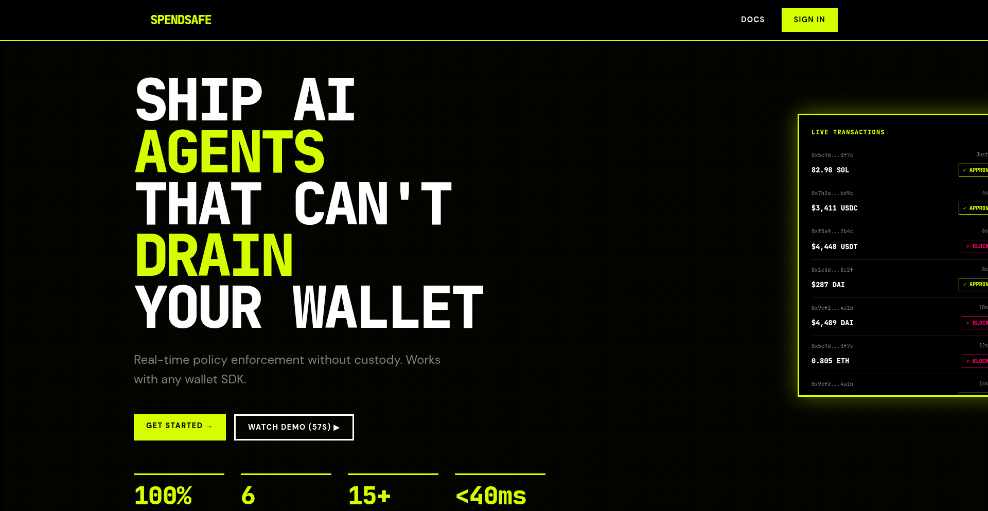 SpendSafe.ai: Agent Wallet Guard