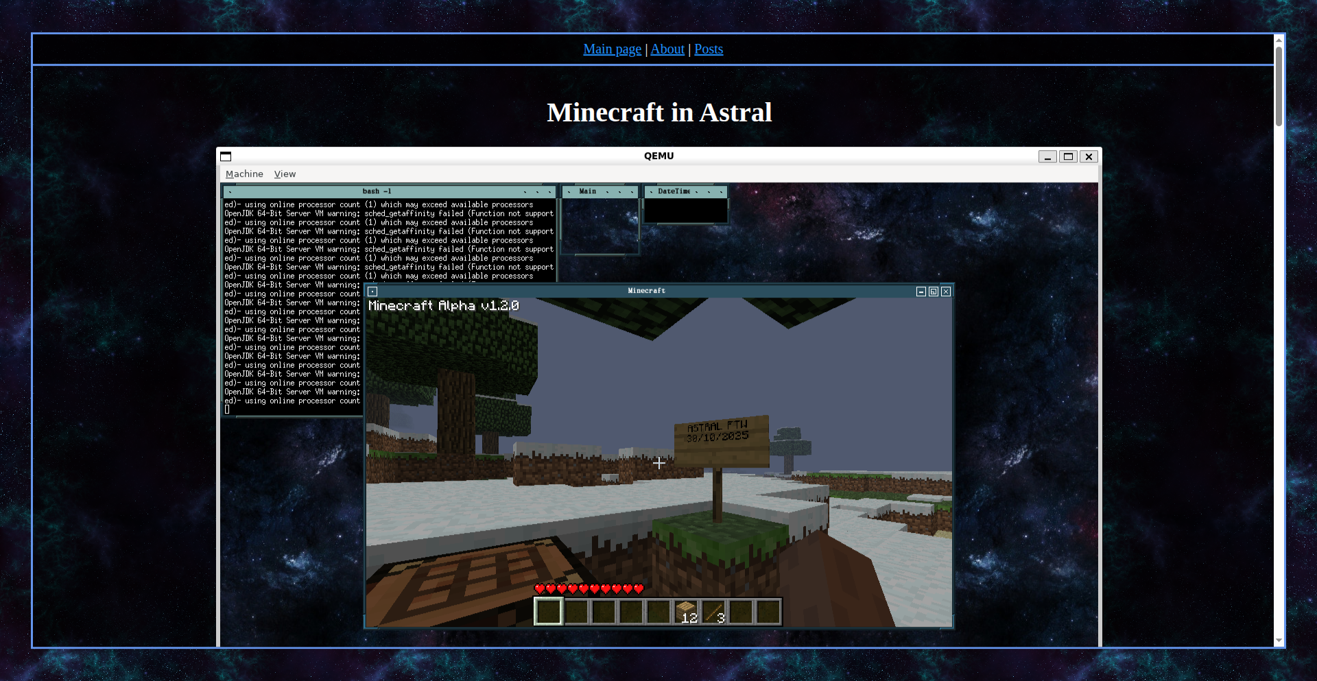 MineOS: A Hobby OS for Minecraft